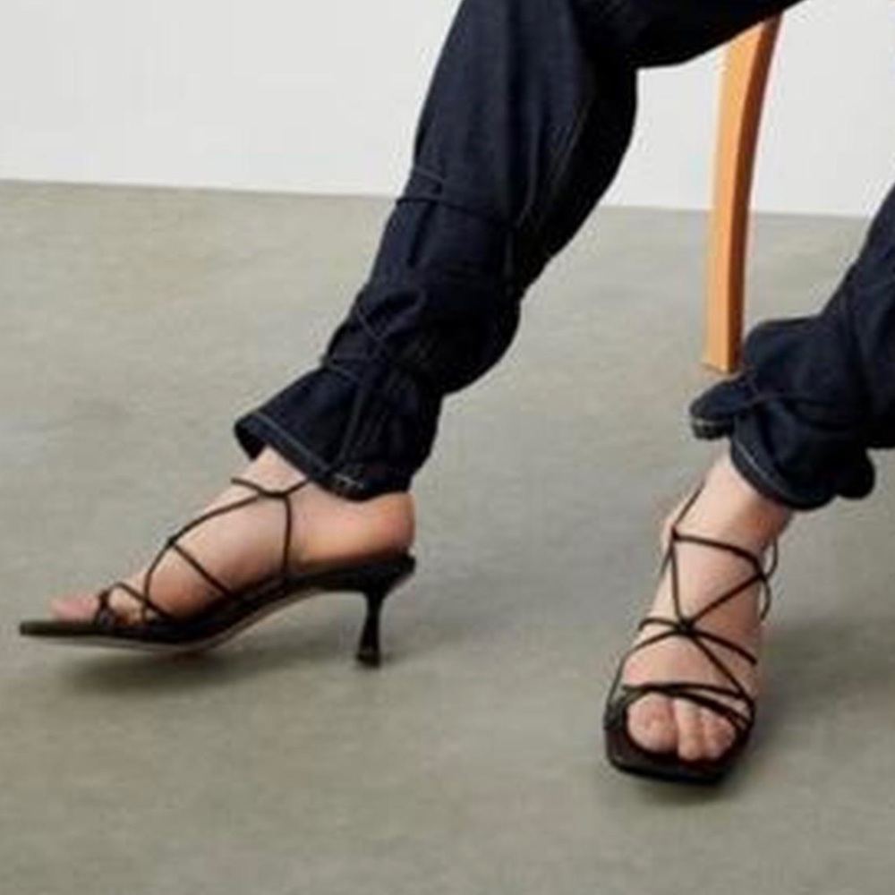 Zara strappy heels